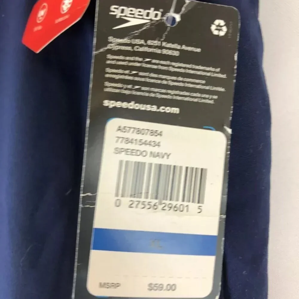 Speedo Men’s Navy Blue Swim Trunks Size XL